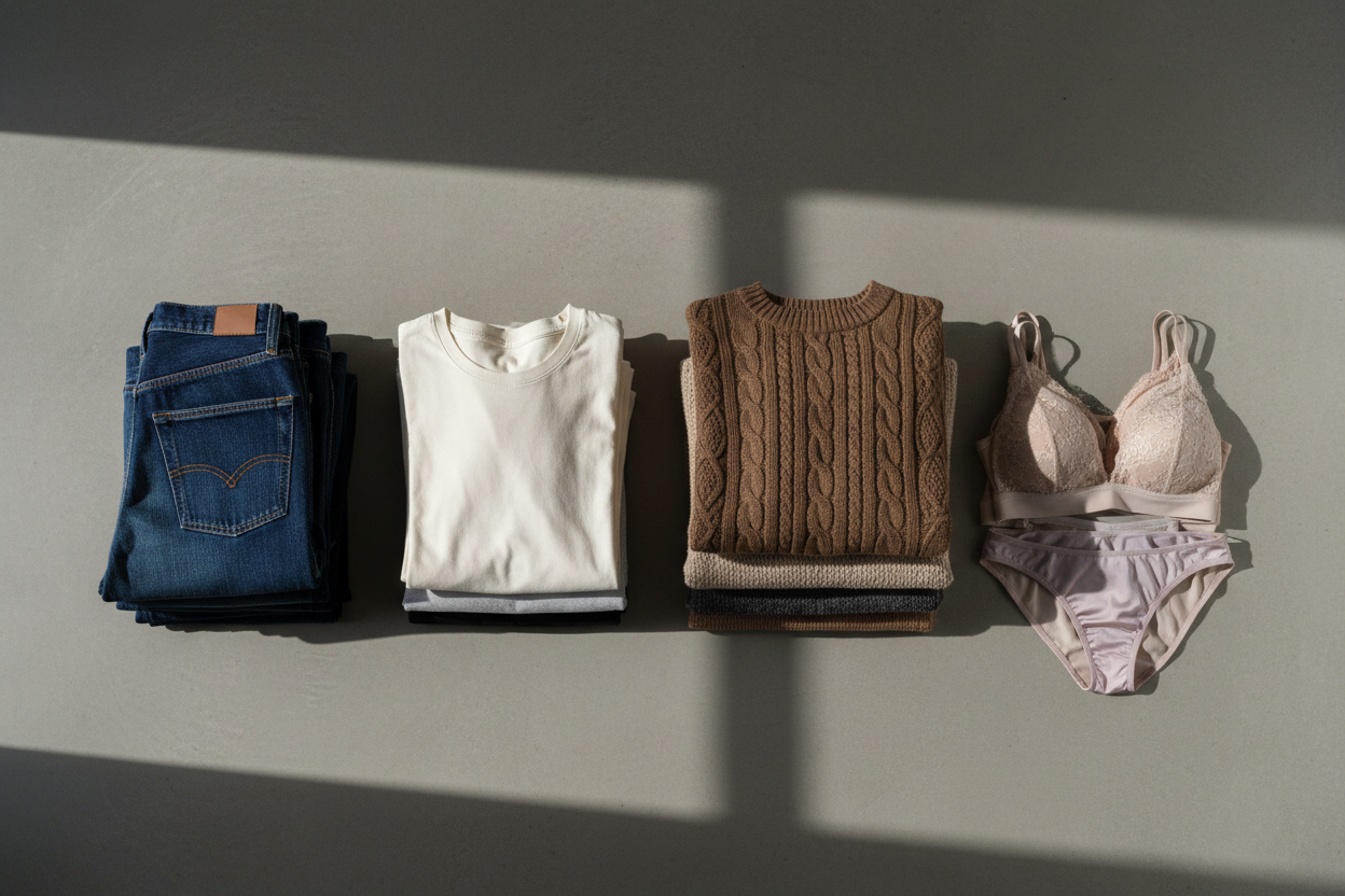 La fréquence de lavage recommandée par l'Ademe, type de vêtement par type de vêtement