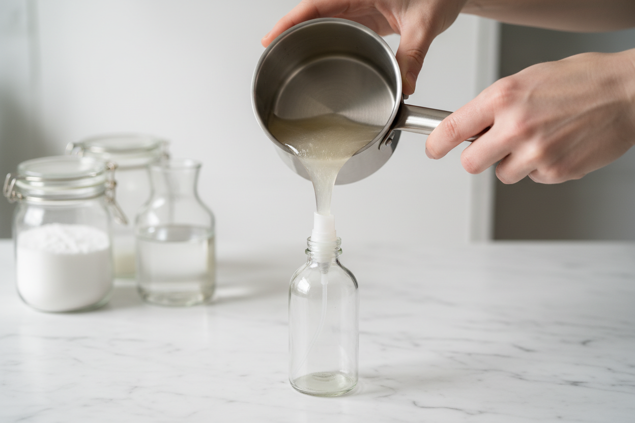 La recette pas à pas pour préparer son gel anticalcaire